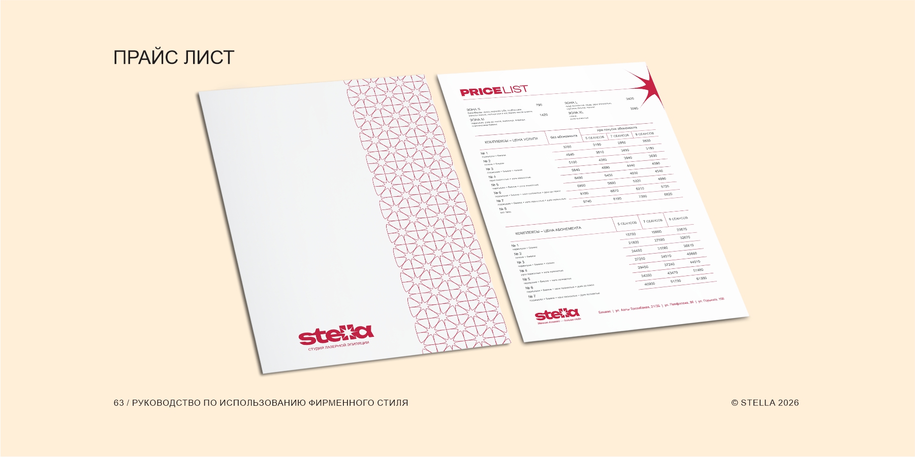 Фирменный стиль для студии STELLA