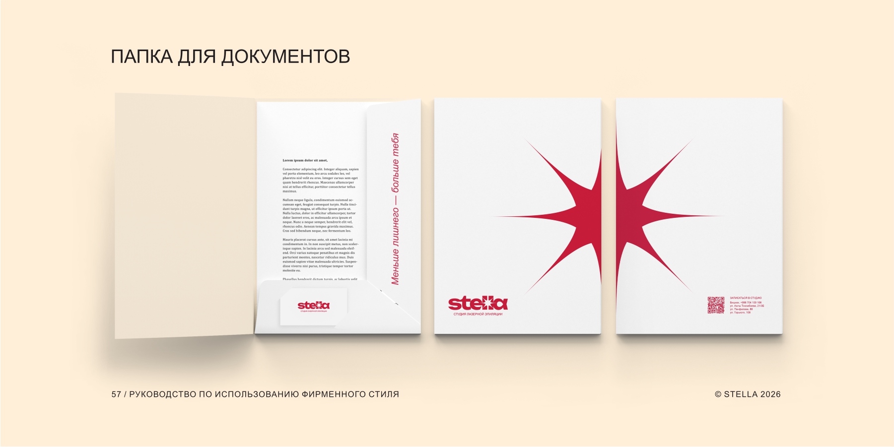 Фирменный стиль для студии STELLA